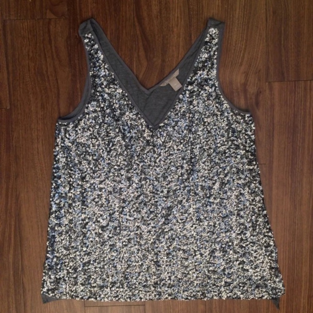 Banana Republic Plus Size XL Sparkle Glitter Tank